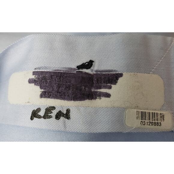 John W. Nordstrom Light Blue Long Sleeve Men's Dress Shirt , Size‎ 15.5 - 33 - Picture 6 of 8